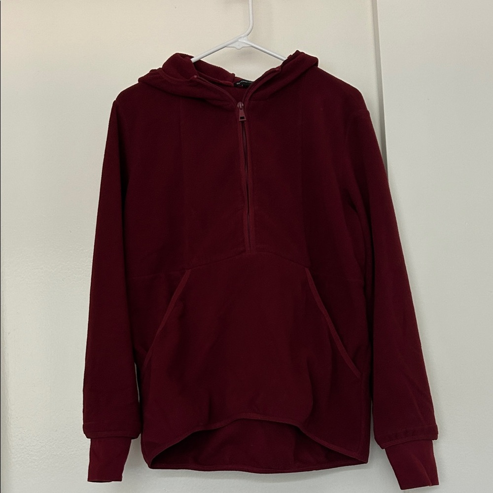 Beyond Yoga Burgundy Fleece Top